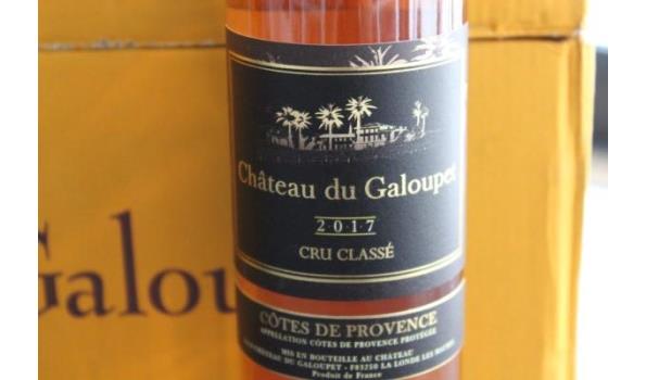 24 flessen à 37,5cl wijn Chateau du Galoupet 2017, Côtes de Provence